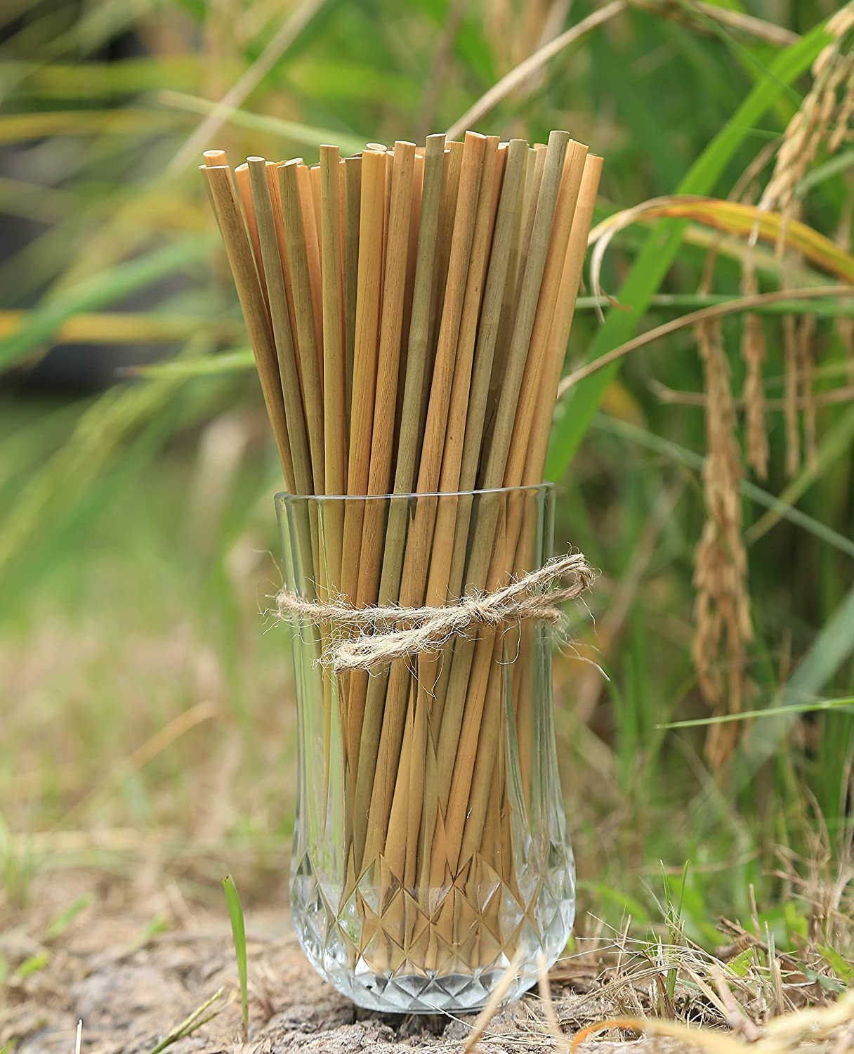 ストロー　natural grass straws 新品未使用